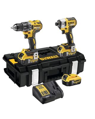 DeWALT DCK266P3 combiset 2-delig - 3x 18V 5,0Ah + TSTAK