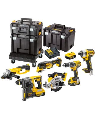 DeWALT DCK654P3T combiset 6-delig - 3x 18V 5,0Ah + TSTAK en carrier