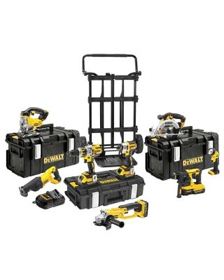 DeWALT DCK891M4 combiset 8-delig - 18V 4,0Ah + koffers en trolley