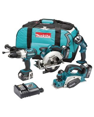 Makita DK18011 combiset 4-delig - 3x 18V 3,0Ah + tas