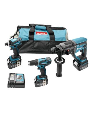 Makita DK18046 combiset 3-delig - 3x 18V 3,0Ah + tas