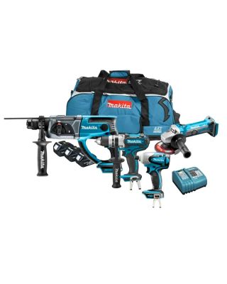 Makita DK1866 combiset 4-delig - 3x 18V 3,0Ah + tas