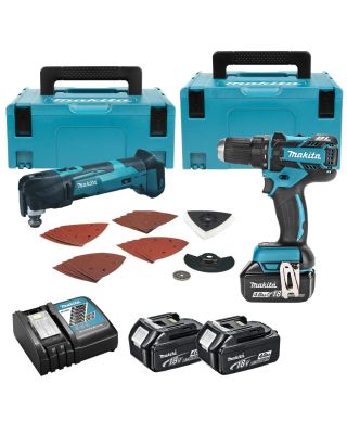Makita DLX2129MJ1 combiset 2-delig - 3x 18V 4,0Ah + Mbox