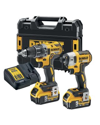 DeWALT DCK268P2T combiset 2-delig - 2x 18V 5,0Ah + TSTAK