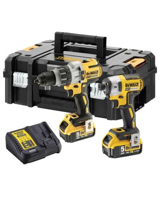 DeWALT DCK276P2T combiset 2-delig - 2x 18V 5,0Ah + TSTAK