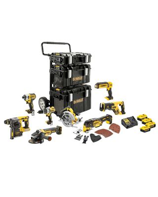 DeWALT DCK853P4 combiset 8-delig - 4x 18V 5,0Ah + DS150/DS300/DS400 en trolley