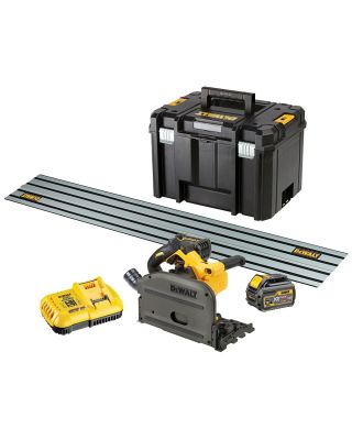 DeWALT DCS520T2R accu invalzaag 165 mm 54V 6,0Ah + geleiderail en TSTAK