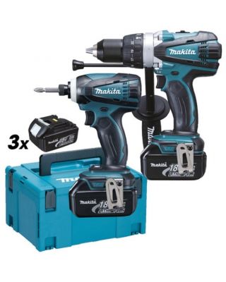 Makita DLX2005JX1 18v accu combopack met DHP458Z & DTD152Z 