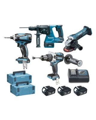 Makita DLX4033MJ1 18V Li-Ion accu 4 delige comboset 