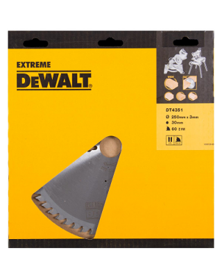 DeWALT DT4351 cirkelzaagblad zaagblad 250mm 60T 