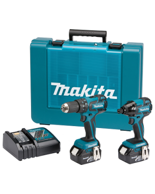 Makita DLX2007X comboset met DHP459 en DTD129 - 18V 3,0Ah