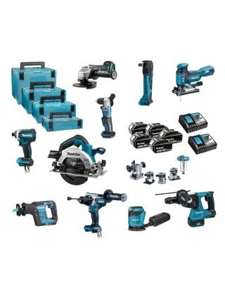 Makita DLX1108TJ1 combiset 11-delig - 18V 5,0Ah + Mbox koffers
