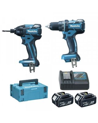 Makita DLX2000TJ set accuboor + slagschroevendraaier - 18V 5,0Ah + Mbox
