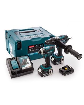 Makita DLX2005MAJ combiset met accu klopboormachine en slagschroevendraaier in Mbox