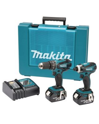 Makita DLX2012 set accuklopboormachine en slagschroevendraaier 18V 3,0Ah + koffer
