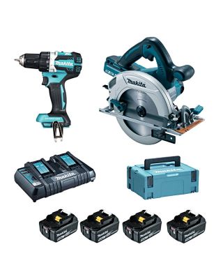 Makita DLX2194PTJ combiset 18V accu boormachine + 36V accu cirkelzaag in Mbox