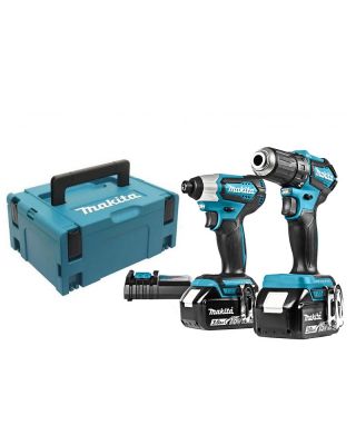 Makita DLX2220JX2 accuboormachine en slagschroevendraaier set 18V 3,0Ah Li-Ion + Mbox opbergkoffer