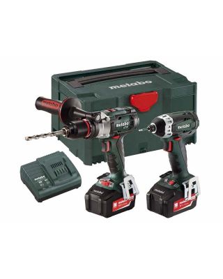 Metabo 2.1.5 set accuklopboor + slagmoersleutel - 18V 5,2Ah + opbergtas