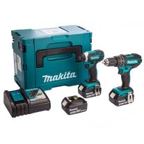 Makita DLX2131XJ combiset 2-delig - 3x 18V 3,0Ah + Mbox
