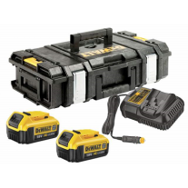 DeWALT DCB119 acculader + 2x DCB182 accu 18V 4,0Ah en opbergkoffer