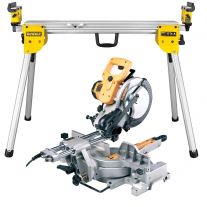 DeWALT DW712 afkortzaag 216 mm met DE7033 onderstel