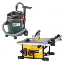 DeWALT DW745 zaagtafel 250 mm 1850W + Metabo ASA 32L alleszuiger