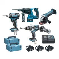 Makita DLX4033MJ1 18V Li-Ion accu 4 delige comboset 