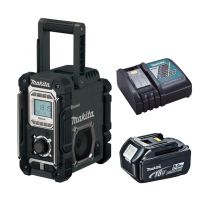 Makita DMR106B bouwradio FM bluetooth USB + 18V 4,0Ah accu