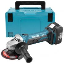 Makita BGA452RMJ accu haakse slijper 115 mm 18V 3,0Ah + Mbox