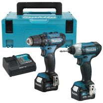Makita CLX201SMJ combiset 2-delig - 2x 10,8V 4,0Ah + Mbox