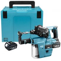 Makita DHR242RFJV accu combihamer SDS plus met stofafzuiging 18V 3,0Ah + Mbox