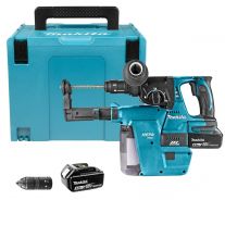 Makita DHR243RTJV accu combihamer SDS plus met stofafzuiging 18V 5,0Ah + Mbox