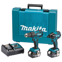 Makita DK18005 set met BHP459 accuklopboormachine en BTD129 accu slagschroevendraaier