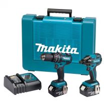 Makita DLX2002M set accuklopboor + slagschroevendraaier - 18V 5,0Ah + koffer