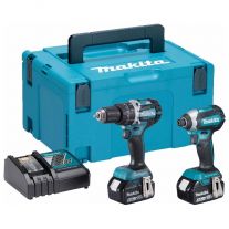 Makita DLX2180TJ combiset met accu klopboormachine en slagschroevendraaier in Mbox