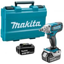 Makita DTW190SFE accu slagmoersleutel 18V 3,0Ah + Mbox koffer