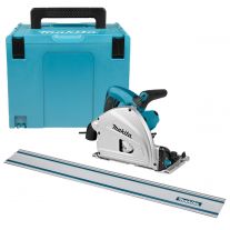 Makita SP6000J1X invalzaag 165 mm 1300W + geleiderail en Mbox