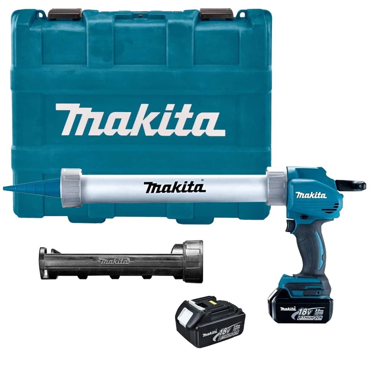 Makita BCG180RFEB accu kitspuit 2x 18V 3,0Ah + koffer