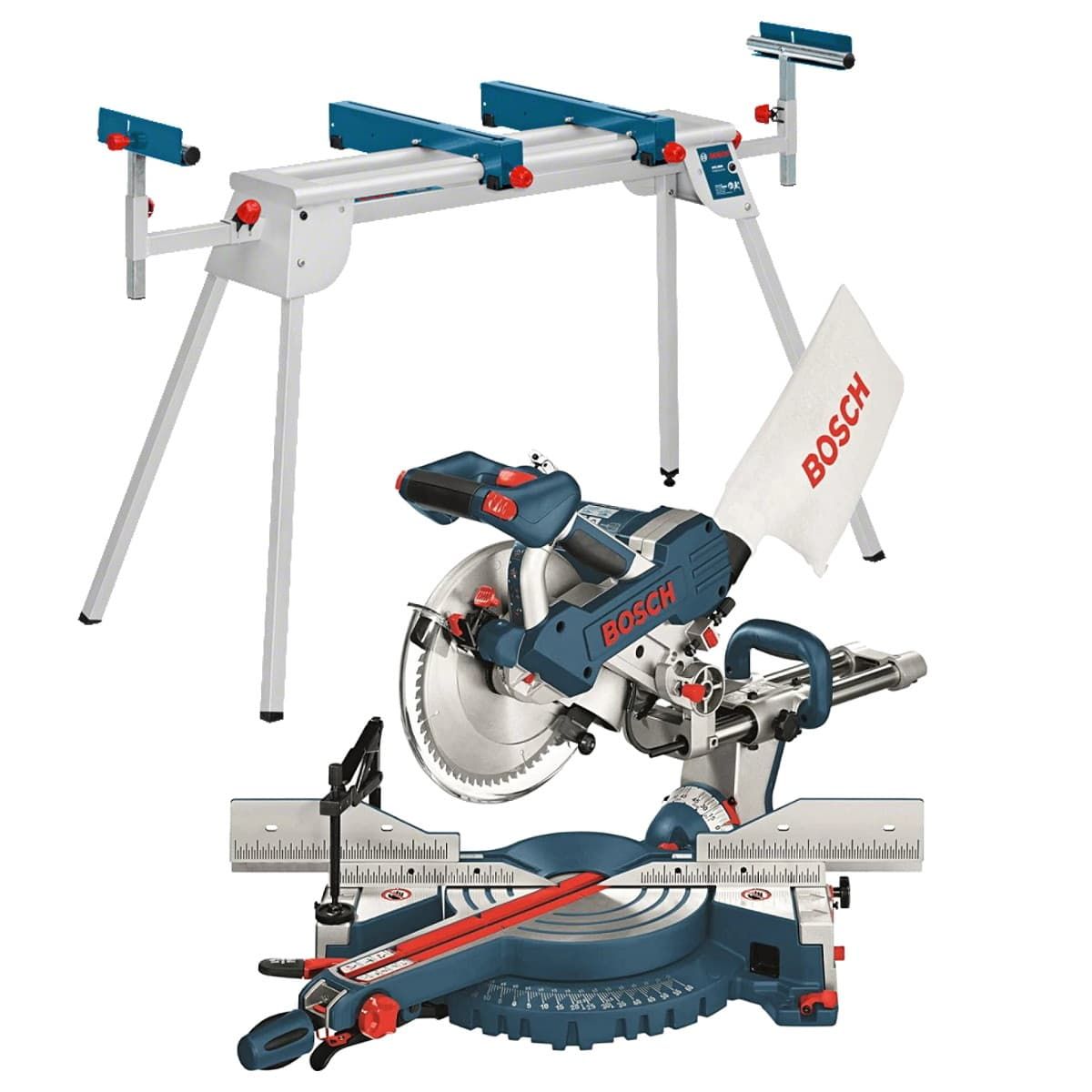 Bosch GCM 10 SD afkortzaag 254 mm 1800W + GTA 2600 onderstel