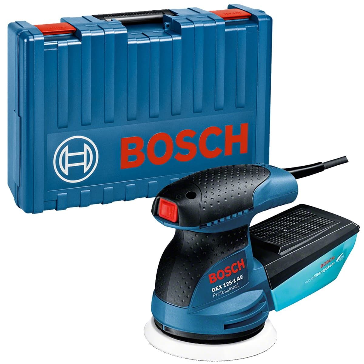 Bosch GEX 125-1 AE excentrische schuurmachine 250W 125 mm + koffer
