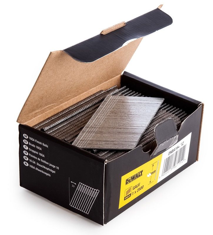 DeWALT DT9910 spijkers zonder kop 1,6 x 32 mm 20° 16 GA - rvs