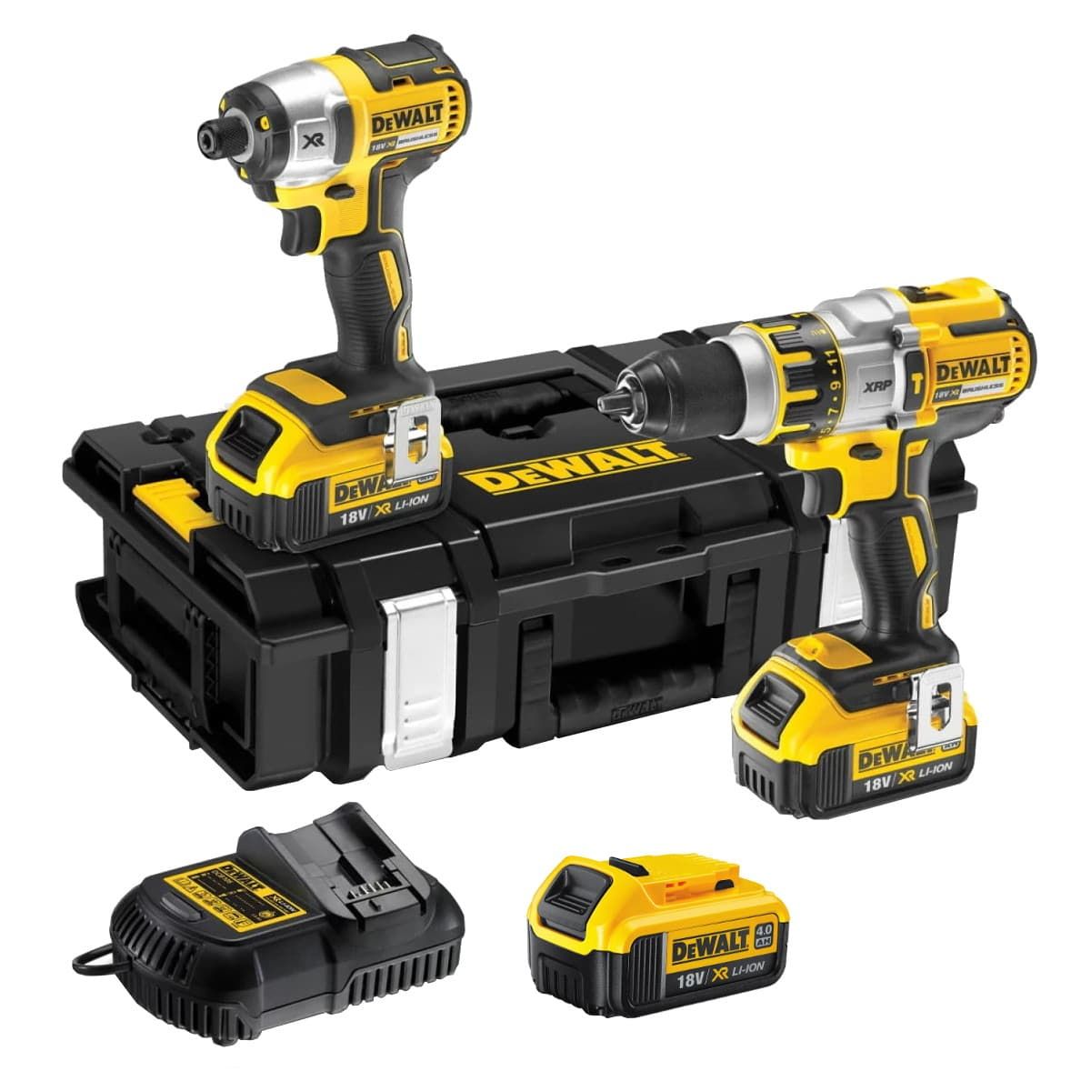 DeWALT DCK255M3 combiset 2-delig - 3x 18V 4,0Ah + DS150