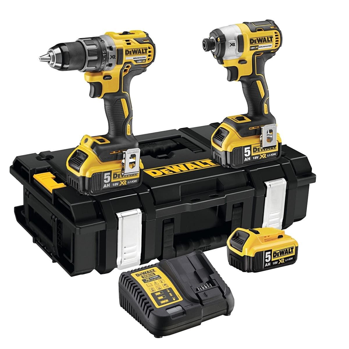 DeWALT DCK266P3 combiset 2-delig - 3x 18V 5,0Ah + TSTAK