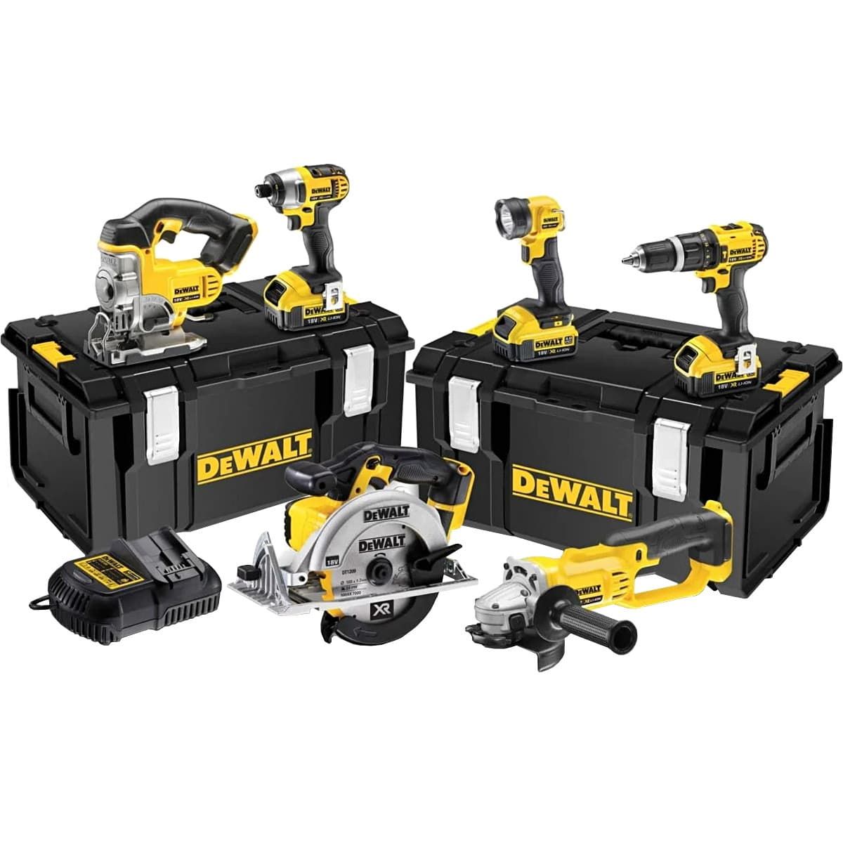 DeWALT DCK691M3 combiset 6-delig - 3x 18V 4,0Ah + DS300