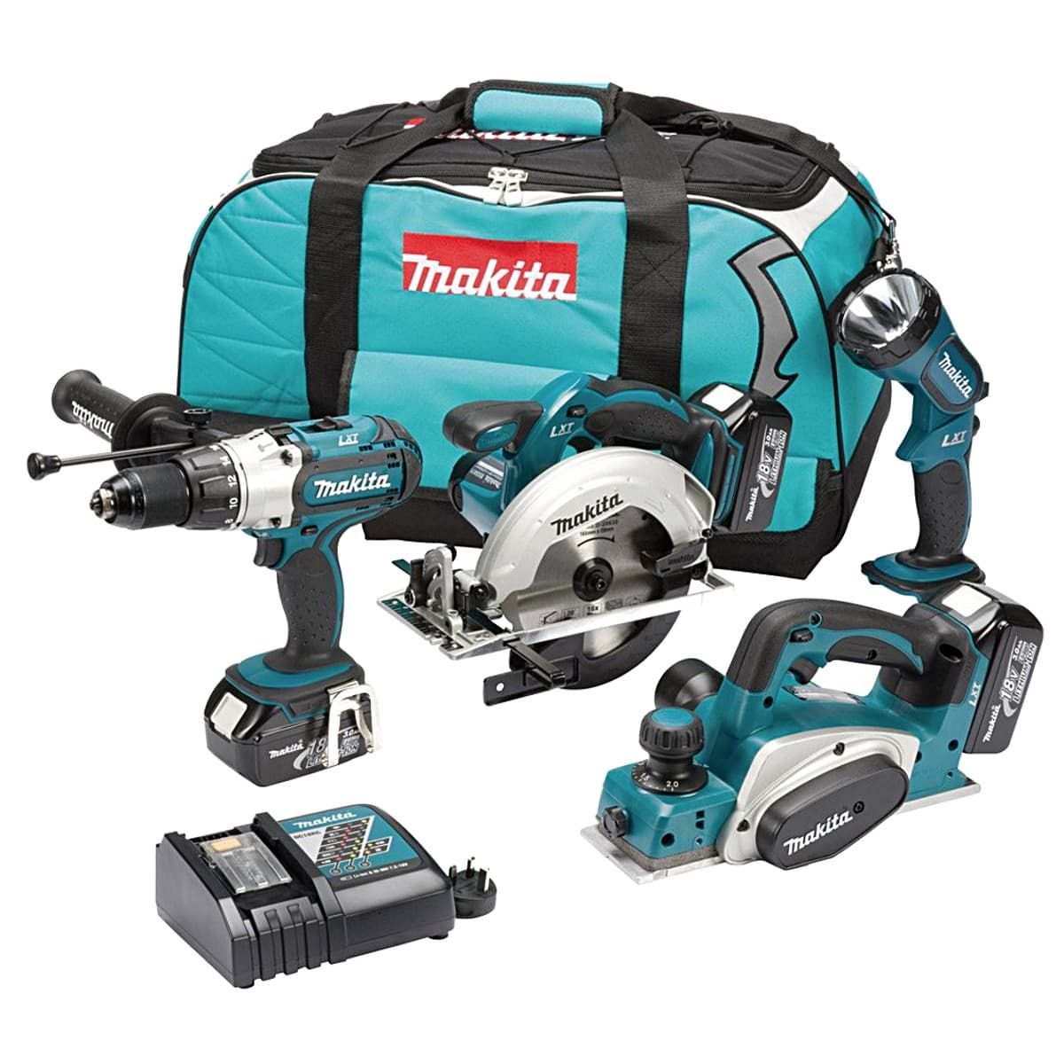 Makita DK18011 combiset 4-delig - 3x 18V 3,0Ah + tas