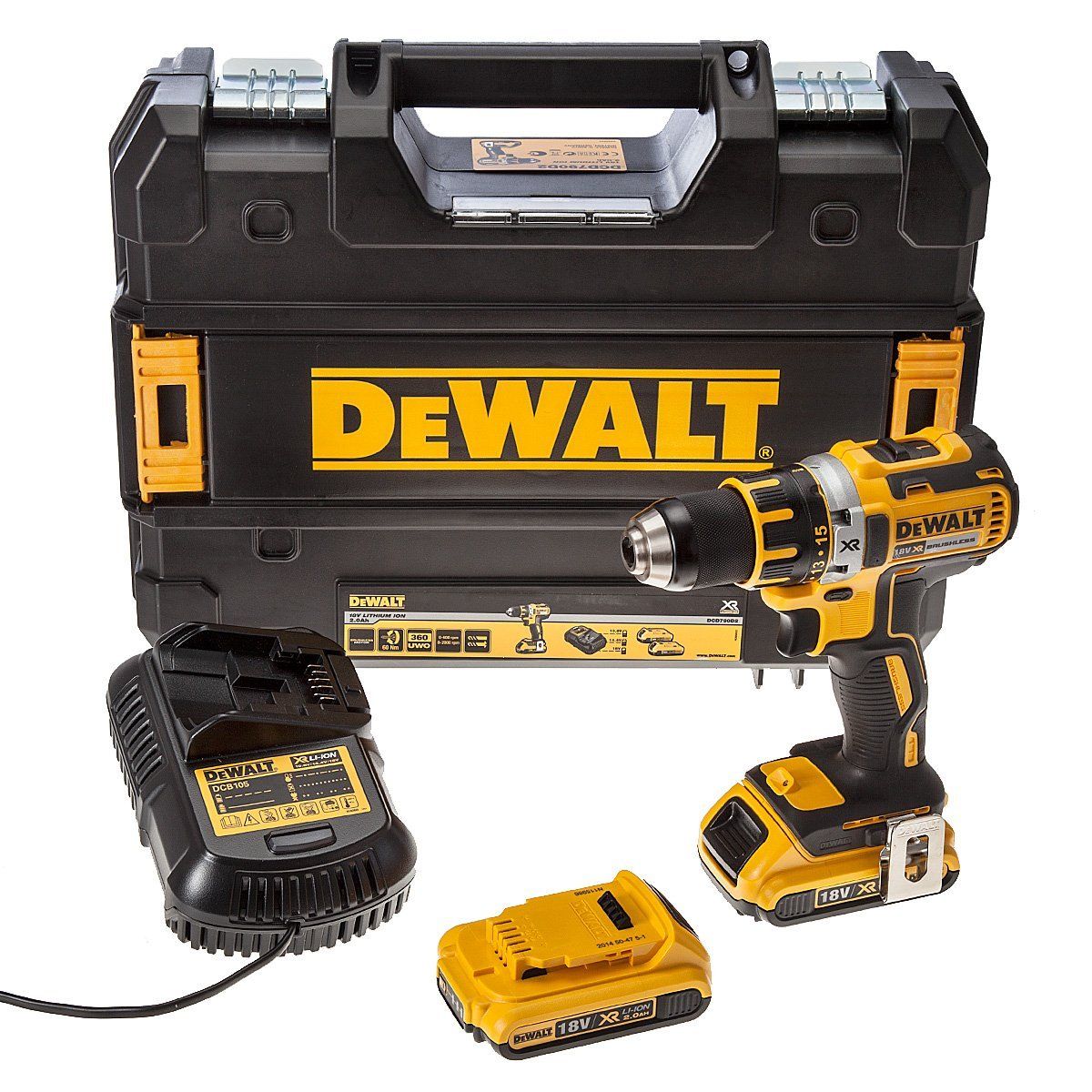DeWALT DCD795D2 accuklopboormachine 18V 2,0Ah + koffer