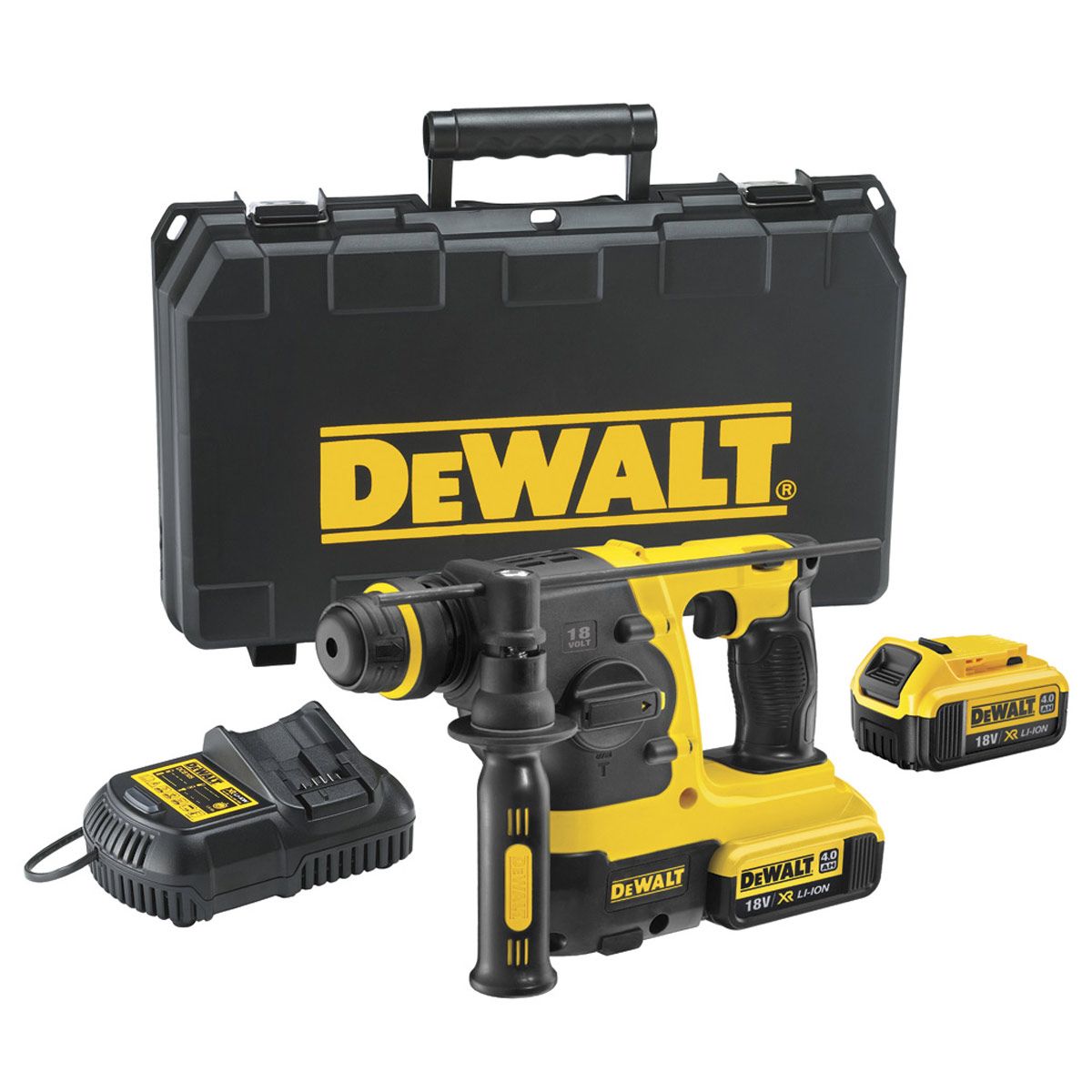 DeWALT DCH214M2 accu combihamer 18V 4,0Ah + koffer
