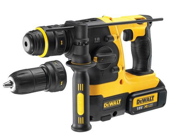 DeWALT DCH214L2 accu combihamer 18V 3,0Ah + koffer