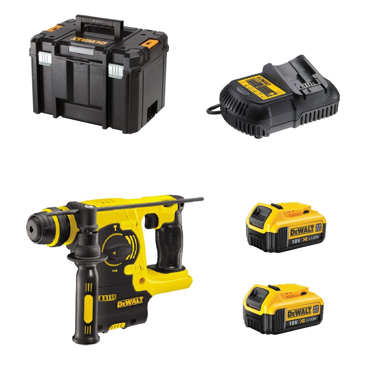 DeWALT DCH253M2 accu combihamer 18V 4,0Ah + TSTAK