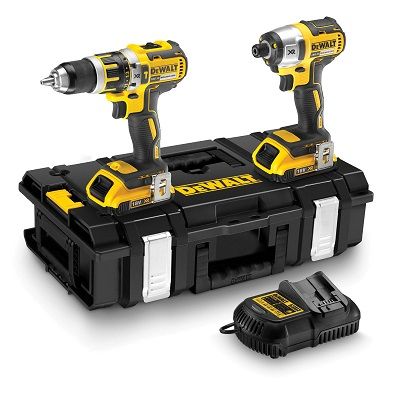 DeWALT DCK250D2 combiset accuklopboormachine en slagschroevendraaier - 18V 2,0Ah + koffer